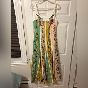 NWT FARM Rio Multicolor Floral Maxi Dress
